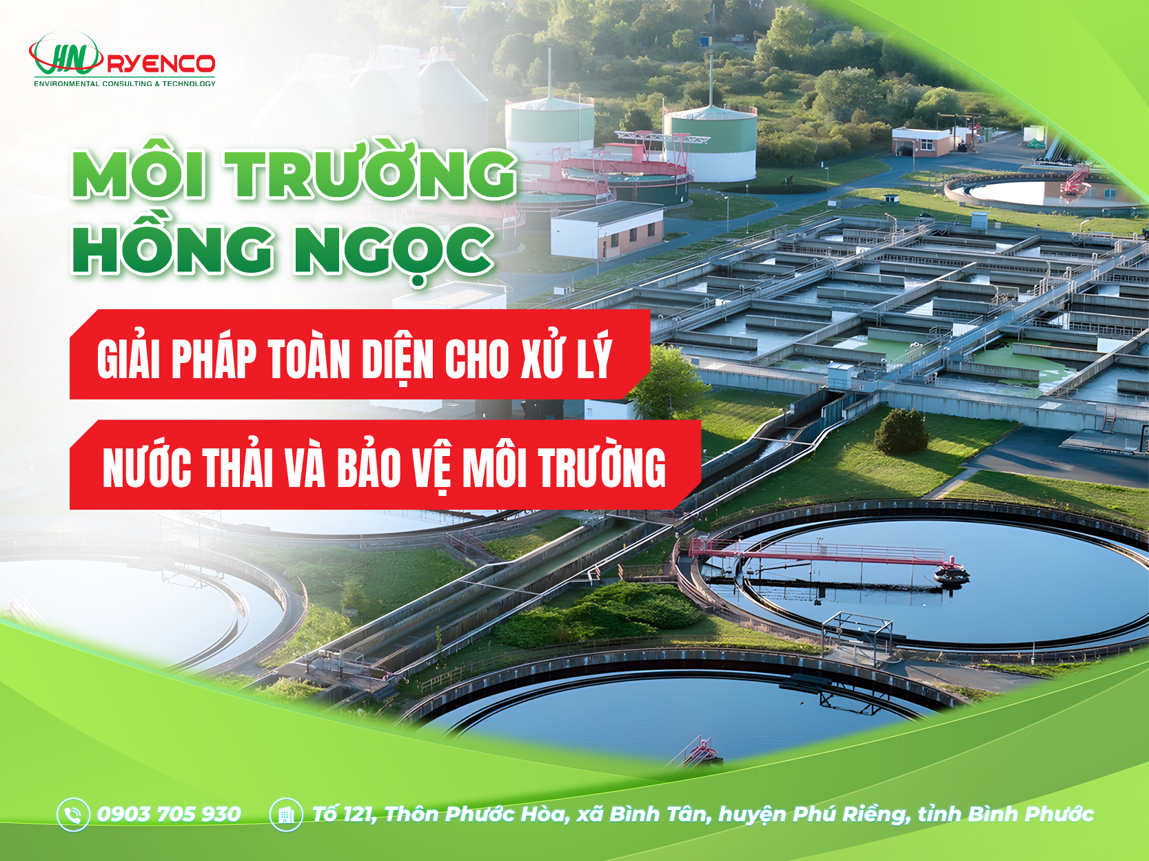 MÔI TRƯỜNG HỒNG NGỌC – GIẢI PHÁP TOÀN DIỆN CHO XỬ LÝ NƯỚC THẢI VÀ BẢO VỆ MÔI TRƯỜNG